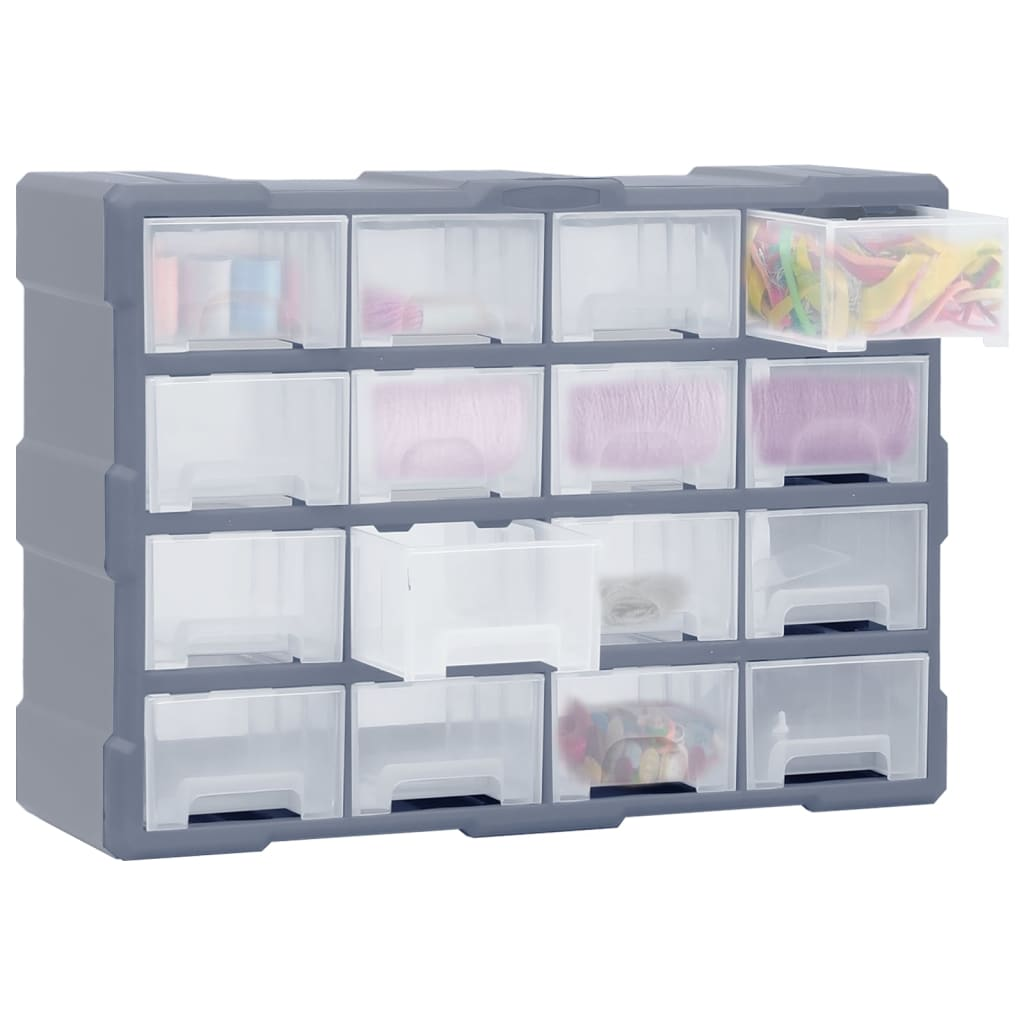 Organiser cabinet filled
