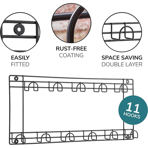 11 Hook Two Tier Tool Holder