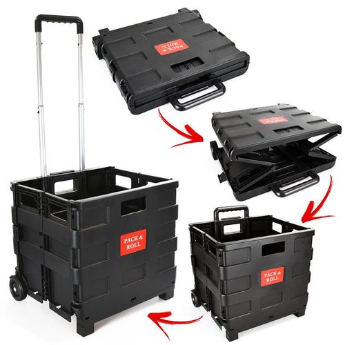35KG Folding Shopping Trolley BLACK | DGI-2933A | AS-41497 | DGI-4753