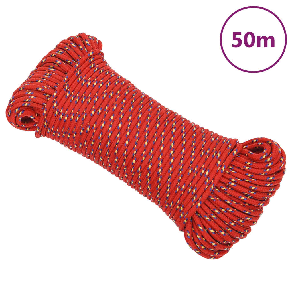 Red rope close up 