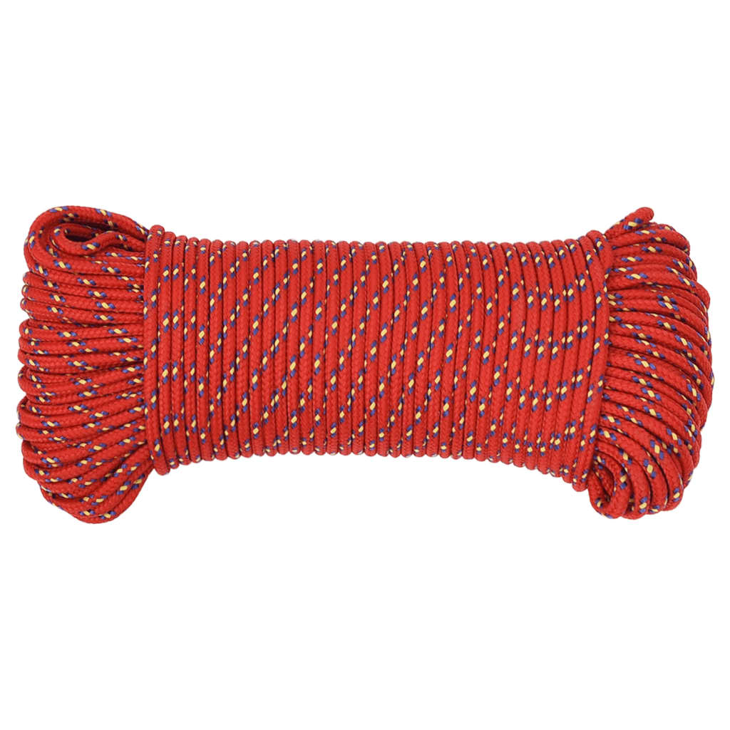 Red rope bundled side
